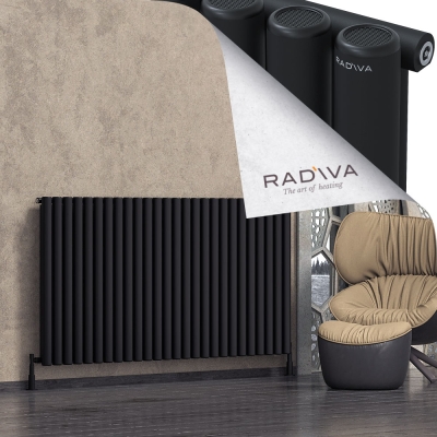 Radiva - Mati Alüminyum Radyatör 1000x1920 Siyah (1)