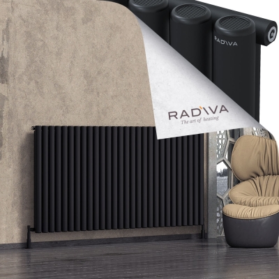 Radiva - Mati Alüminyum Radyatör 1000x2068 Siyah (1)