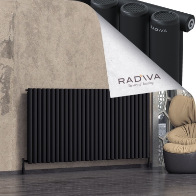 Radiva - Mati Alüminyum Radyatör 1000x2142 Siyah - 500