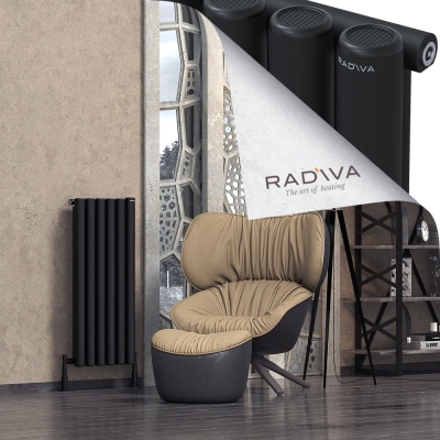 Radiva - Mati Alüminyum Radyatör 1000x440 Siyah (1)