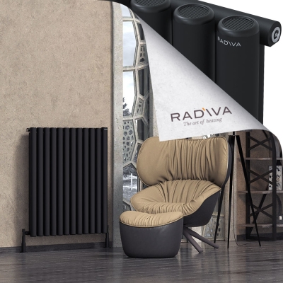 Radiva - Mati Alüminyum Radyatör 1000x884 Siyah