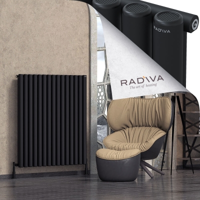 Radiva - Mati Alüminyum Radyatör 1200x1106 Siyah (1)