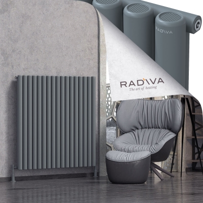 Radiva - Mati Alüminyum Radyatör 1200x1254 Antrasit (1)