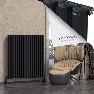 Radiva - Mati Alüminyum Radyatör 1200x1254 Siyah (1)