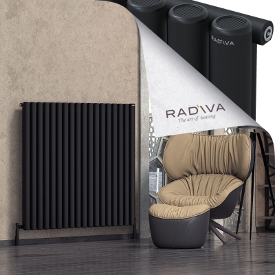 Radiva - Mati Alüminyum Radyatör 1200x1328 Siyah (1)