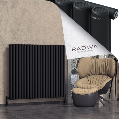 Radiva - Mati Alüminyum Radyatör 1200x1550 Siyah (1)