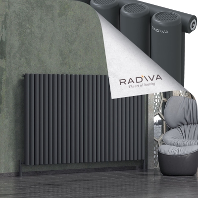 Radiva - Mati Alüminyum Radyatör 1200x2068 Koyu Antrasit