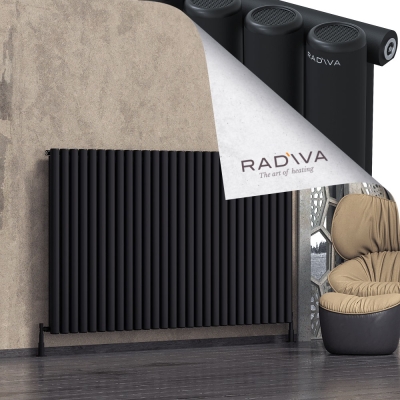 Radiva - Mati Alüminyum Radyatör 1200x2068 Siyah