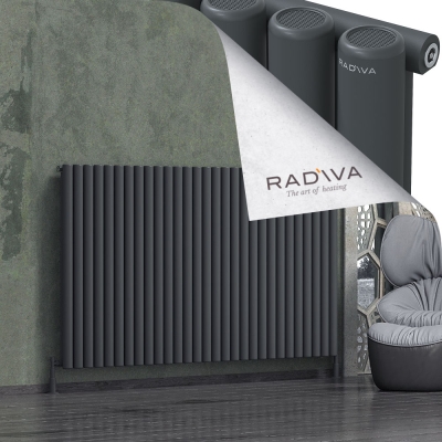 Radiva - Mati Alüminyum Radyatör 1200x2142 Koyu Antrasit (1)