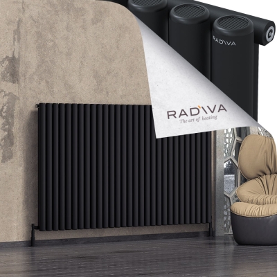 Radiva - Mati Alüminyum Radyatör 1200x2142 Siyah
