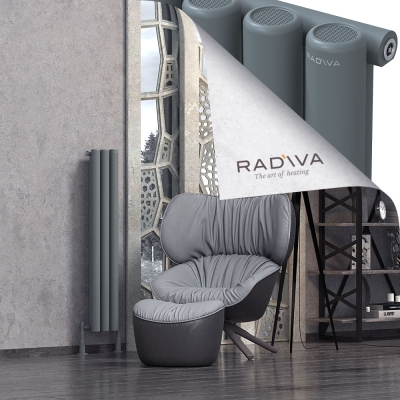 Radiva - Mati Alüminyum Radyatör 1200x218 Antrasit (1)