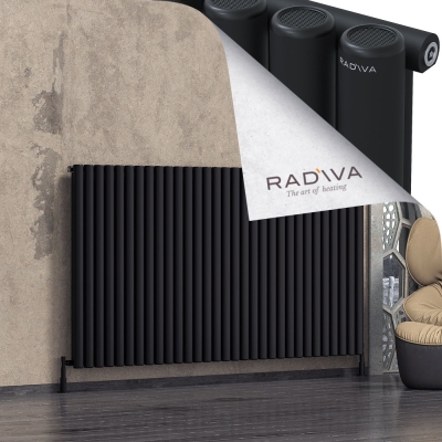 Radiva - Mati Alüminyum Radyatör 1200x2290 Siyah