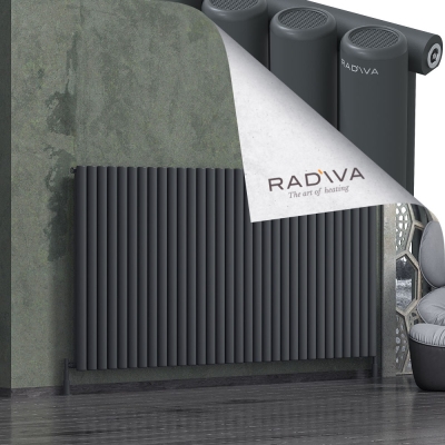 Radiva - Mati Alüminyum Radyatör 1200x2364 Koyu Antrasit