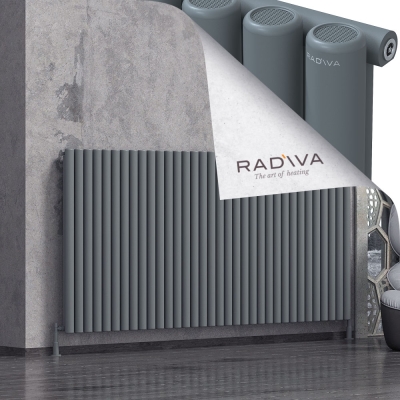 Radiva - Mati Alüminyum Radyatör 1200x2512 Antrasit - 500