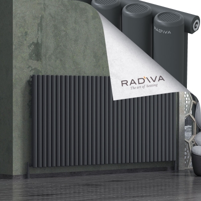 Radiva - Mati Alüminyum Radyatör 1200x2512 Koyu Antrasit