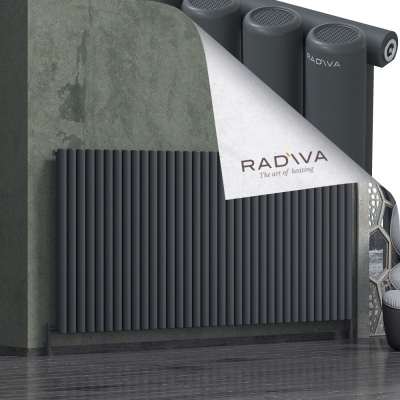 Radiva - Mati Alüminyum Radyatör 1200x2586 Koyu Antrasit (1)