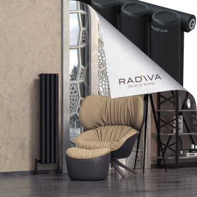 Radiva - Mati Alüminyum Radyatör 1200x292 Siyah