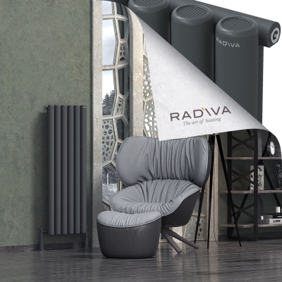 Radiva - Mati Alüminyum Radyatör 1200x440 Koyu Antrasit