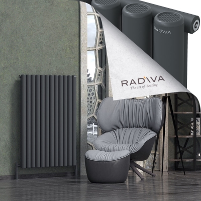 Radiva - Mati Alüminyum Radyatör 1200x884 Koyu Antrasit (1)