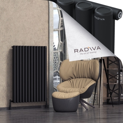 Radiva - Mati Alüminyum Radyatör 1200x884 Siyah