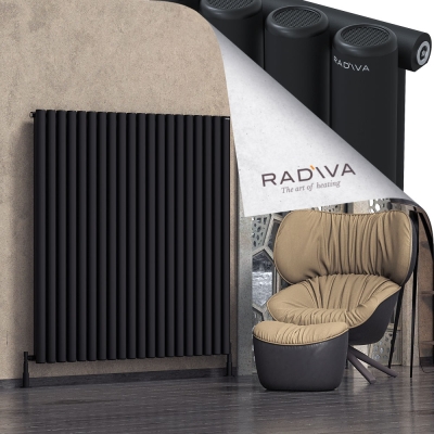 Radiva - Mati Alüminyum Radyatör 1500x1476 Siyah (1)