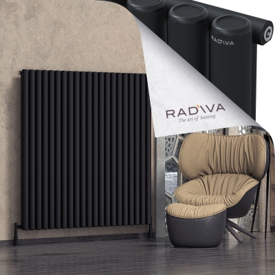 Radiva - Mati Alüminyum Radyatör 1500x1550 Siyah (1)