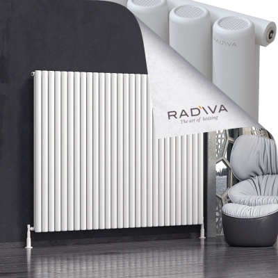 Radiva - Mati Alüminyum Radyatör 1500x2068 Beyaz