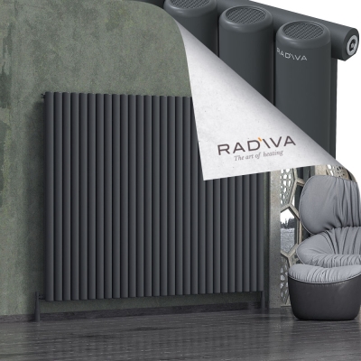 Radiva - Mati Alüminyum Radyatör 1500x2068 Koyu Antrasit - 500