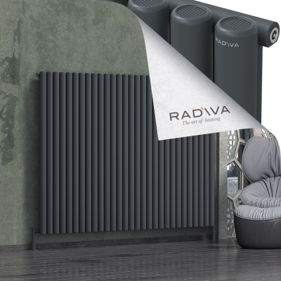 Radiva - Mati Alüminyum Radyatör 1500x2142 Koyu Antrasit - 500