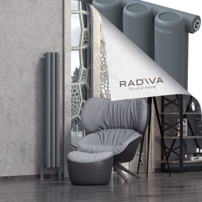 Radiva - Mati Alüminyum Radyatör 1500x218 Antrasit