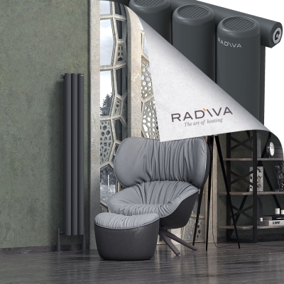 Radiva - Mati Alüminyum Radyatör 1500x218 Koyu Antrasit
