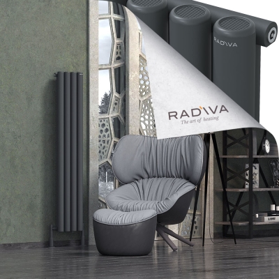 Radiva - Mati Alüminyum Radyatör 1500x292 Koyu Antrasit