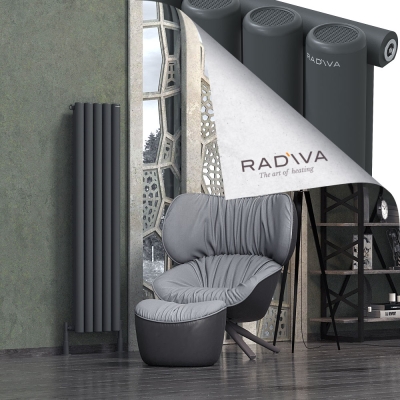 Radiva - Mati Alüminyum Radyatör 1500x366 Koyu Antrasit (1)