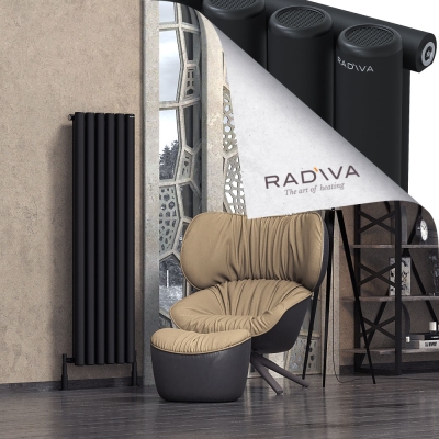 Radiva - Mati Alüminyum Radyatör 1500x440 Siyah (1)