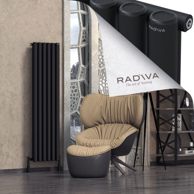 Radiva - Mati Alüminyum Radyatör 1600x440 Siyah