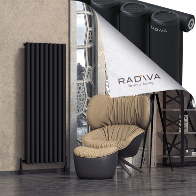 Radiva - Mati Alüminyum Radyatör 1600x662 Siyah