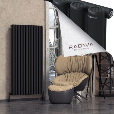 Radiva - Mati Alüminyum Radyatör 1600x884 Siyah