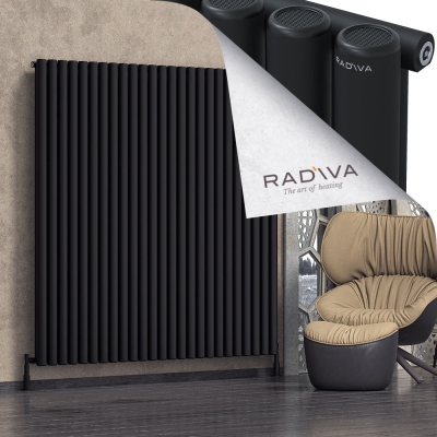 Radiva - Mati Alüminyum Radyatör 1800x1846 Siyah (1)