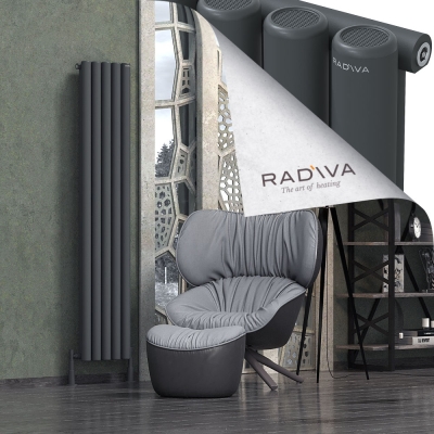 Radiva - Mati Alüminyum Radyatör 1800x366 Koyu Antrasit (1)