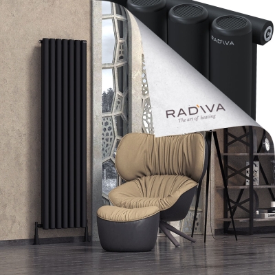 Radiva - Mati Alüminyum Radyatör 1800x514 Siyah (1)