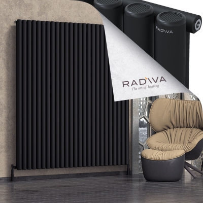 Radiva - Mati Alüminyum Radyatör 1900x1846 Siyah