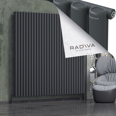 Radiva - Mati Alüminyum Radyatör 1900x2068 Koyu Antrasit