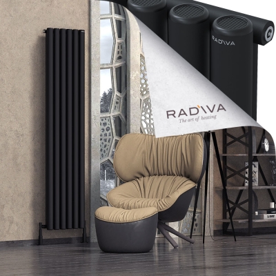 Radiva - Mati Alüminyum Radyatör 1900x440 Siyah