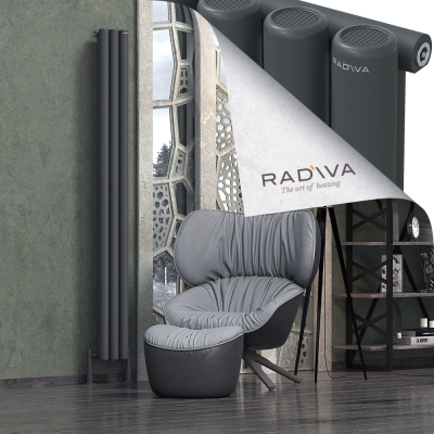 Radiva - Mati Alüminyum Radyatör 2000x218 Koyu Antrasit