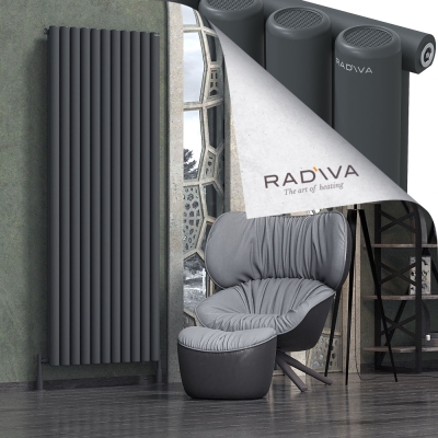 Radiva - Mati Alüminyum Radyatör 2000x810 Koyu Antrasit (1)