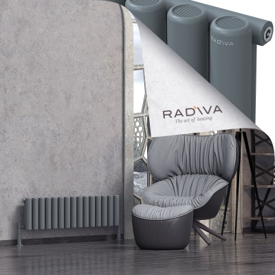 Radiva - Mati Alüminyum Radyatör 300x1106 Antrasit