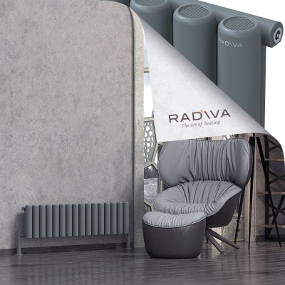 Radiva - Mati Alüminyum Radyatör 300x1180 Antrasit