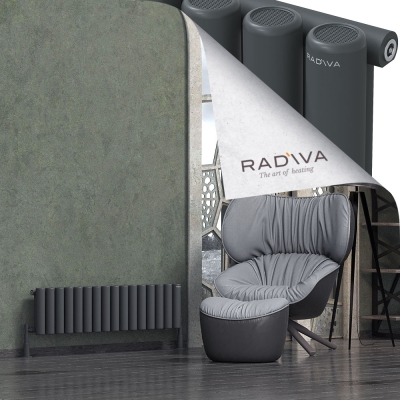 Radiva - Mati Alüminyum Radyatör 300x1180 Koyu Antrasit