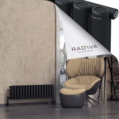 Radiva - Mati Alüminyum Radyatör 300x1180 Siyah (1)