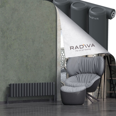 Radiva - Mati Alüminyum Radyatör 300x1254 Koyu Antrasit (1)
